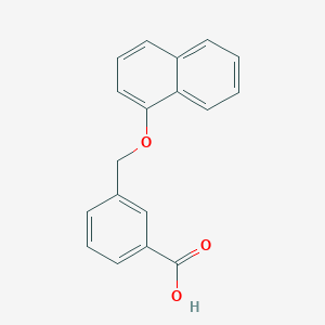 molecular formula C18H14O3 B442719 3-(Naphthalen-1-yloxymethyl)-benzoic acid CAS No. 438465-54-4
