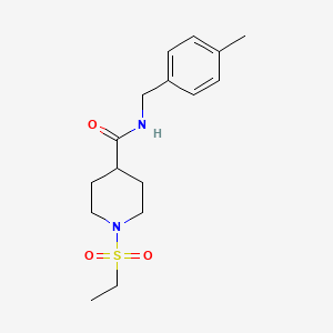 1-(ethylsulfonyl)-N-(4-methylbenzyl)-4-piperidinecarboxamide