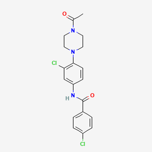 N-[4-(4-acetylpiperazin-1-yl)-3-chlorophenyl]-4-chlorobenzamide