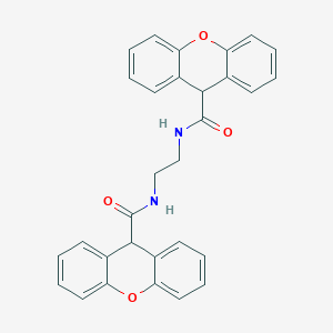 molecular formula C30H24N2O4 B442722 N-{2-[(9H-xanthen-9-ylcarbonyl)amino]ethyl}-9H-xanthene-9-carboxamide 