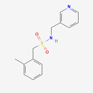 molecular formula C14H16N2O2S B4427229 1-(2-METHYLPHENYL)-N-[(PYRIDIN-3-YL)METHYL]METHANESULFONAMIDE 