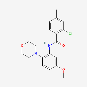 2-chloro-N-[5-methoxy-2-(4-morpholinyl)phenyl]-4-methylbenzamide