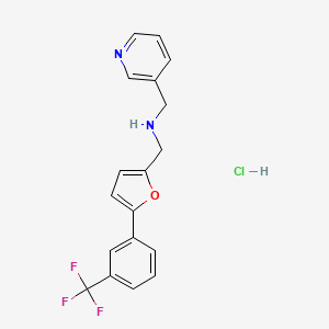 (3-pyridinylmethyl)({5-[3-(trifluoromethyl)phenyl]-2-furyl}methyl)amine hydrochloride