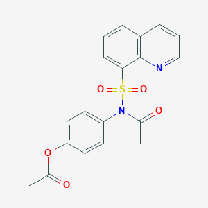 4-[acetyl(8-quinolinylsulfonyl)amino]-3-methylphenyl acetate