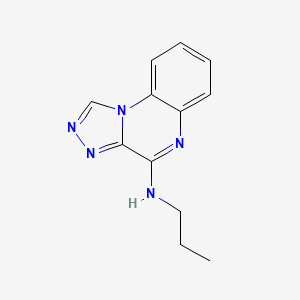 molecular formula C12H13N5 B4427318 N-丙基[1,2,4]三唑并[4,3-a]喹喔啉-4-胺 