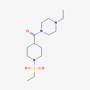 (4-Ethylpiperazin-1-yl)[1-(ethylsulfonyl)piperidin-4-yl]methanone