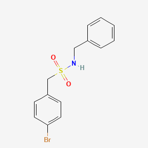 molecular formula C14H14BrNO2S B4427357 N-benzyl-1-(4-bromophenyl)methanesulfonamide 