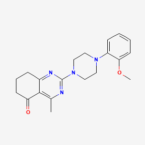 molecular formula C20H24N4O2 B4427362 2-[4-(2-methoxyphenyl)-1-piperazinyl]-4-methyl-7,8-dihydro-5(6H)-quinazolinone 