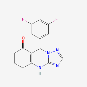 9-(3,5-difluorophenyl)-2-methyl-5,6,7,9-tetrahydro[1,2,4]triazolo[5,1-b]quinazolin-8(4H)-one