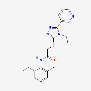 N-(2-ethyl-6-methylphenyl)-2-{[4-ethyl-5-(3-pyridinyl)-4H-1,2,4-triazol-3-yl]thio}acetamide