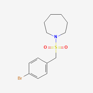 molecular formula C13H18BrNO2S B4427414 1-[(4-bromobenzyl)sulfonyl]azepane 