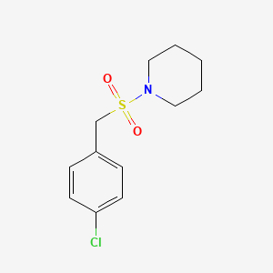 1-[(4-CHLOROPHENYL)METHANESULFONYL]PIPERIDINE