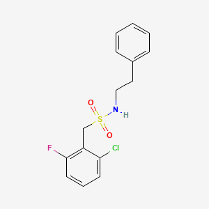 1-(2-chloro-6-fluorophenyl)-N-(2-phenylethyl)methanesulfonamide