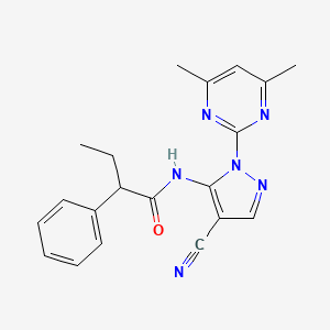 N-[4-cyano-1-(4,6-dimethyl-2-pyrimidinyl)-1H-pyrazol-5-yl]-2-phenylbutanamide