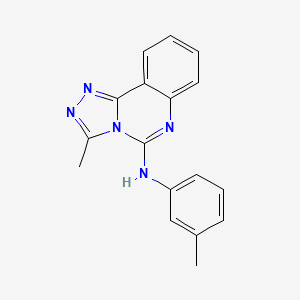 molecular formula C17H15N5 B4427551 3-methyl-N-(3-methylphenyl)-[1,2,4]triazolo[4,3-c]quinazolin-5-amine 