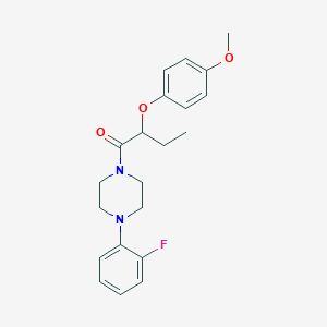 1-(2-fluorophenyl)-4-[2-(4-methoxyphenoxy)butanoyl]piperazine