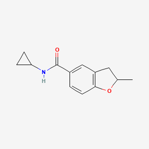 N-cyclopropyl-2-methyl-2,3-dihydro-1-benzofuran-5-carboxamide