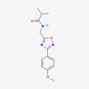 N-{[3-(4-methoxyphenyl)-1,2,4-oxadiazol-5-yl]methyl}-2-methylpropanamide