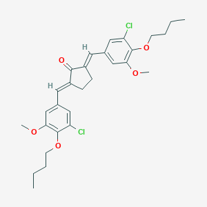 molecular formula C29H34Cl2O5 B442764 2,5-Bis(4-butoxy-3-chloro-5-methoxybenzylidene)cyclopentanone 