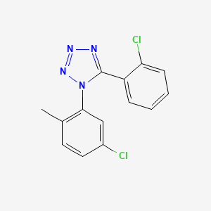 molecular formula C14H10Cl2N4 B4427661 1-(5-chloro-2-methylphenyl)-5-(2-chlorophenyl)-1H-tetrazole 