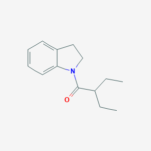 molecular formula C14H19NO B442767 1-(2-Ethylbutanoyl)indoline 