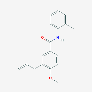 molecular formula C18H19NO2 B4427702 3-allyl-4-methoxy-N-(2-methylphenyl)benzamide 