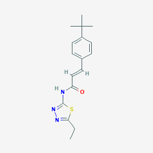 molecular formula C17H21N3OS B442771 3-(4-tert-butylphenyl)-N-(5-ethyl-1,3,4-thiadiazol-2-yl)acrylamide 