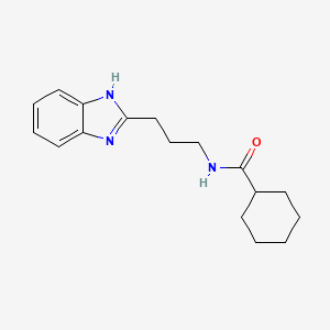 N-[3-(1H-benzimidazol-2-yl)propyl]cyclohexanecarboxamide