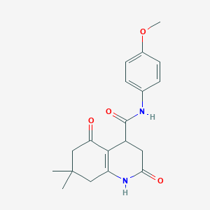 N-(4-methoxyphenyl)-7,7-dimethyl-2,5-dioxo-1,2,3,4,5,6,7,8-octahydro-4-quinolinecarboxamide