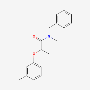 N-benzyl-N-methyl-2-(3-methylphenoxy)propanamide