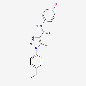 1-(4-ethylphenyl)-N-(4-fluorophenyl)-5-methyl-1H-1,2,3-triazole-4-carboxamide