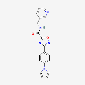 N-[(PYRIDIN-3-YL)METHYL]-3-[4-(1H-PYRROL-1-YL)PHENYL]-1,2,4-OXADIAZOLE-5-CARBOXAMIDE