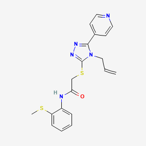 2-{[4-allyl-5-(4-pyridinyl)-4H-1,2,4-triazol-3-yl]thio}-N-[2-(methylthio)phenyl]acetamide