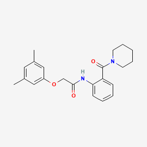 molecular formula C22H26N2O3 B4427801 2-(3,5-dimethylphenoxy)-N-[2-(1-piperidinylcarbonyl)phenyl]acetamide 