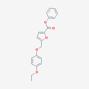 molecular formula C20H18O5 B442781 Phenyl 5-[(4-ethoxyphenoxy)methyl]-2-furoate 