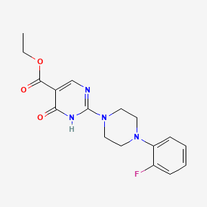 molecular formula C17H19FN4O3 B4427821 Ethyl 2-[4-(2-fluorophenyl)piperazin-1-yl]-4-oxo-1,4-dihydropyrimidine-5-carboxylate 