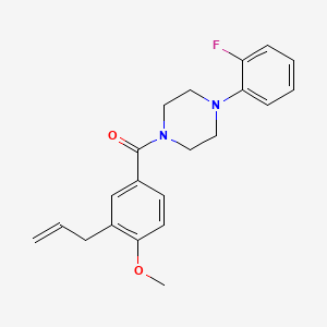 1-(3-allyl-4-methoxybenzoyl)-4-(2-fluorophenyl)piperazine