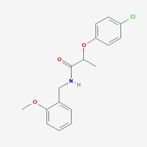 2-(4-chlorophenoxy)-N-(2-methoxybenzyl)propanamide