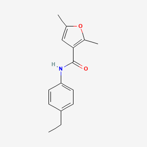 molecular formula C15H17NO2 B4427916 N-(4-ethylphenyl)-2,5-dimethyl-3-furamide 