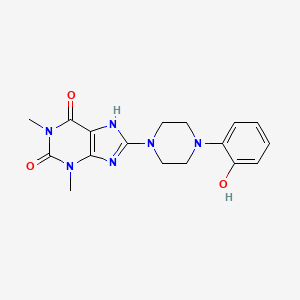 8-[4-(2-hydroxyphenyl)-1-piperazinyl]-1,3-dimethyl-3,7-dihydro-1H-purine-2,6-dione