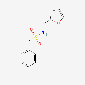 molecular formula C13H15NO3S B4427943 N-(2-furylmethyl)-1-(4-methylphenyl)methanesulfonamide 