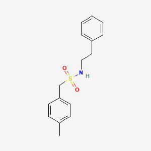 molecular formula C16H19NO2S B4427999 1-(4-methylphenyl)-N-(2-phenylethyl)methanesulfonamide 