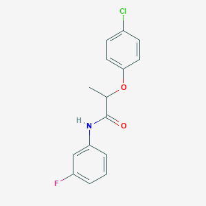 2-(4-chlorophenoxy)-N-(3-fluorophenyl)propanamide