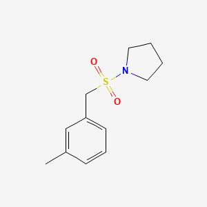 molecular formula C12H17NO2S B4428029 1-[(3-methylbenzyl)sulfonyl]pyrrolidine 