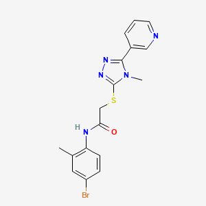 N-(4-bromo-2-methylphenyl)-2-{[4-methyl-5-(3-pyridinyl)-4H-1,2,4-triazol-3-yl]thio}acetamide