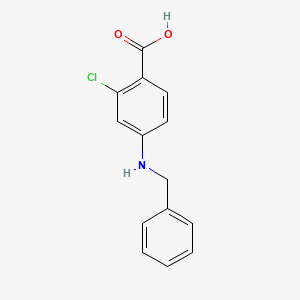 molecular formula C14H12ClNO2 B4428113 4-(benzylamino)-2-chlorobenzoic acid 