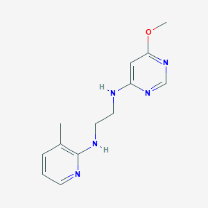 molecular formula C13H17N5O B4428134 N-(6-methoxypyrimidin-4-yl)-N'-(3-methylpyridin-2-yl)ethane-1,2-diamine 