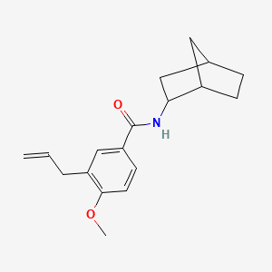 molecular formula C18H23NO2 B4428147 3-allyl-N-bicyclo[2.2.1]hept-2-yl-4-methoxybenzamide 