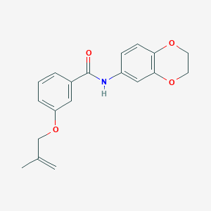 molecular formula C19H19NO4 B4428158 N-(2,3-dihydro-1,4-benzodioxin-6-yl)-3-(2-methylprop-2-enoxy)benzamide 