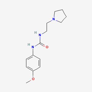 molecular formula C14H21N3O2 B4428172 1-(4-Methoxyphenyl)-3-(2-pyrrolidin-1-ylethyl)urea 